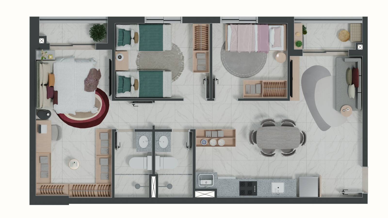Apartamento, 3 quartos, 63 m² - Foto 11